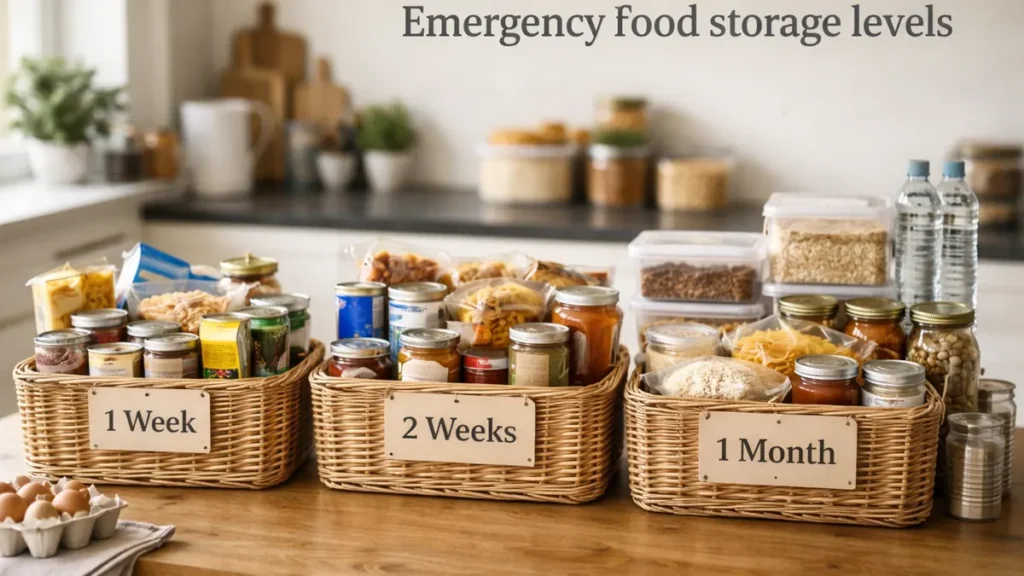 The easiest way to plan emergency food storage, store meals, not ingredients