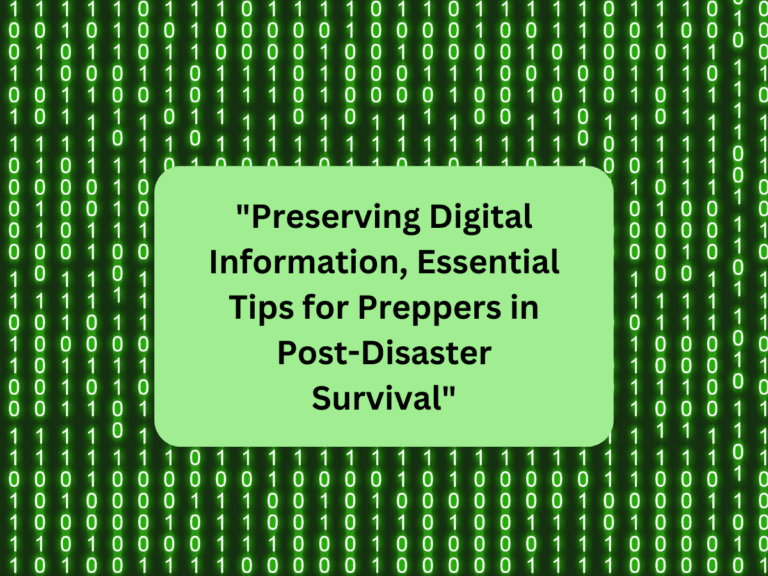 ​Preserving Digital Information for Preppers