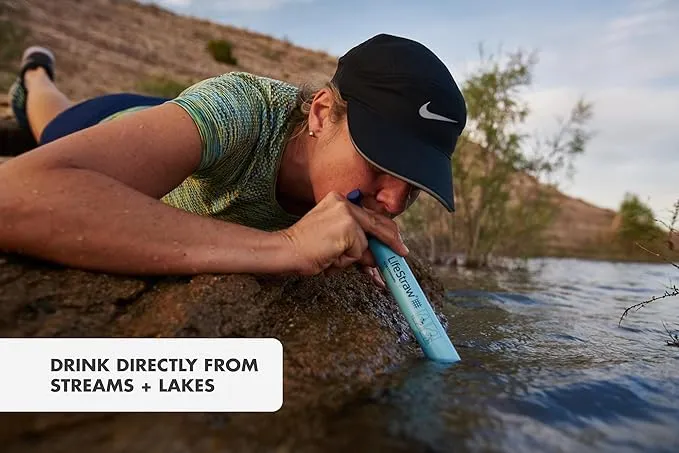LifeStraw used for direct water drinking from streams and lakes