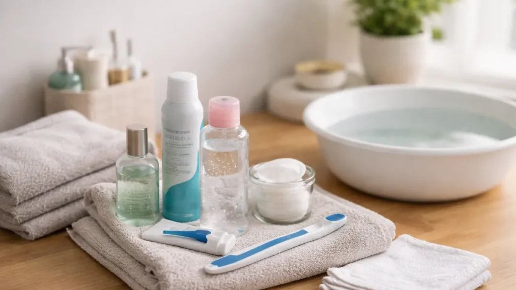 Hands, food and infection control when water is limited